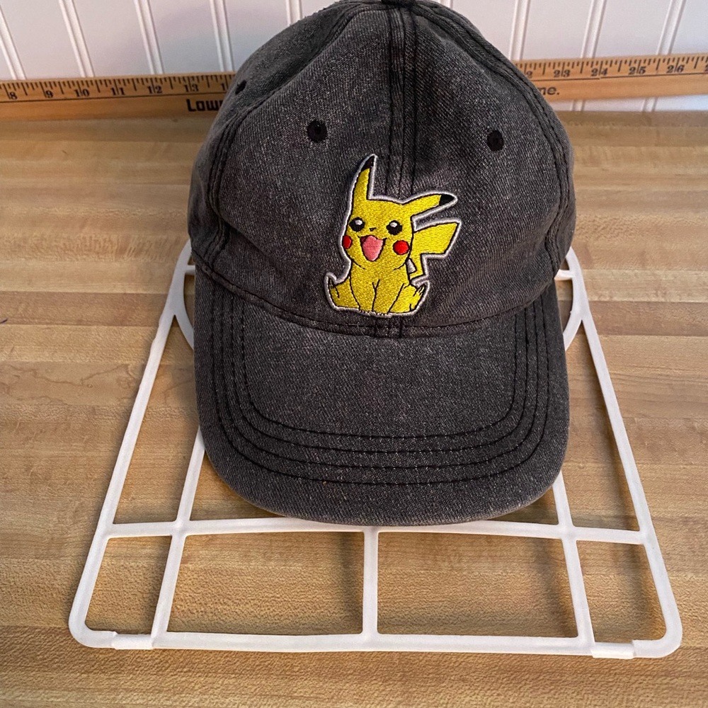 Preowned Men’s “Pokémon “ Hat/Cap. 14 & Older. Adjustable. Black/Yellow